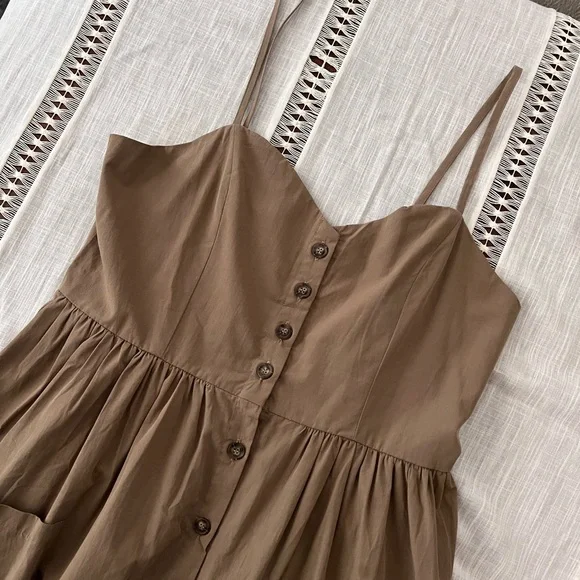 Brown midi dress - Picture 1 of 4